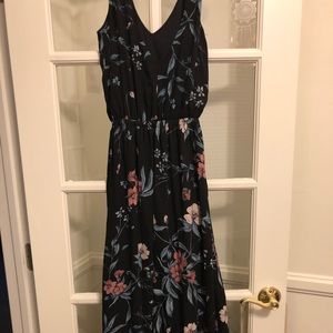 Floral maxi bridesmaid dress